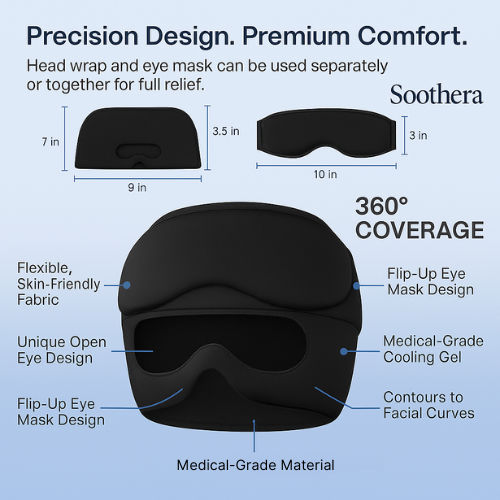 3-in-1 Migraine Relief Cap by Soothora®